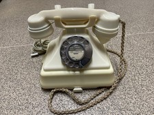 Telephone Vintage Bakelite GPO Ivory Model 1/232F S56/2, Working Condition