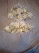 Old White Vintage Christmas Tree Set Decorations Baubles