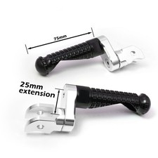 FOR SUZUKI GSXR 1000 05-18 17 16 15 14 BLACK MPRO 25MM LOWER FRONT FOOT PEGS