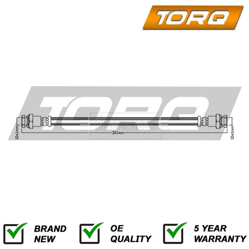 Brake hose rear - brake, torq