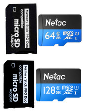 64GB 128GB MEMORY STICK PRO DUO ADAPTER  FOR PSP E1000 E1003 1000 2000 3000 3001