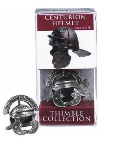 Roman centurion helmet thimble - roman,
