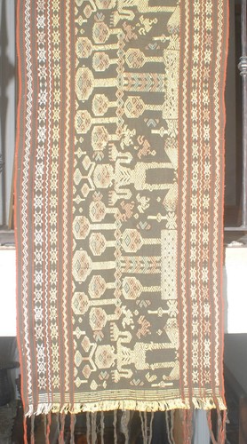 Hand woven wall hanging from