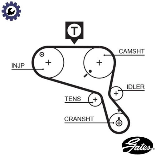 Timing belt 5467xs - 5467xs, land
