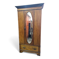 Mahogany Single Door Wardrobe