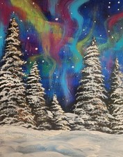 Aurora Borealis Painting 16x20