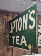 Orginal Vintage Enamel Liptons