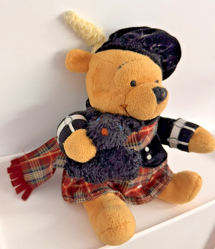 Scottish pooh beanie bear - pooh,