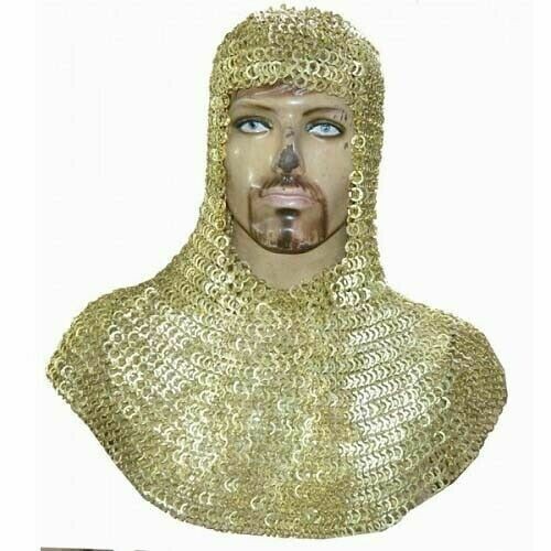 Chain mail coif - mail, coif,