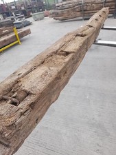 Reclaimed English Oak Beam Post Inglenook Bessemer 13ft Long