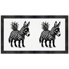 'Donkey Wearing Pineapple Costume' Pet Feeding Mat (PM00027682)