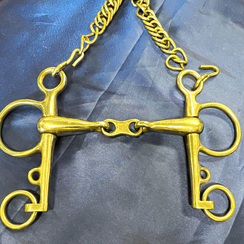 French link pelham bit - link,