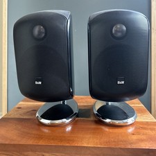 B&W Bowers & Wilkins Black M1 Stereo Speakers with Cables.