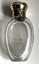 Antique Victorian Silver Gilt Mounted Perfume Bottle Signed Sampson Mordan 19thC