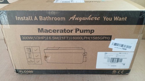 Macerator pump 300w 6000lph - macerator,