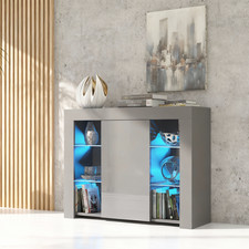 97cm Grey Gloss Sideboard
