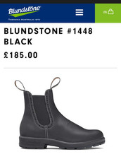 Blundstone # 1448 Boots Womens RRP £185 Black UK 6.5 EU 39.5