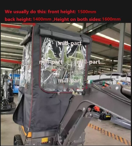 Mini excavator rain cover - cover, fit