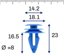 FIT MERCEDES-BENZ DOOR CLIPS