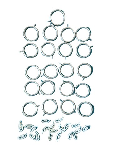 Steel curtain rings hole - steel, x
