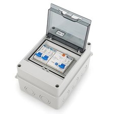 2 Way Mini Consumer Unit Garage Caravan Shed Boat 40A 30Ma RCD 2 MCBS Fuse Box