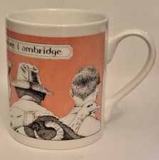 RARE BBCs The Archers Mug designed by Simon Drew "I think, therefore I ambridge"