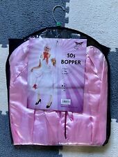 50s Bopper Grease/Pink Ladies Fancy Dress Top/Skirt/Scarf. New. Size M