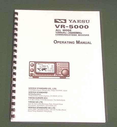 Yaesu 5000 operating manual - yaesu,