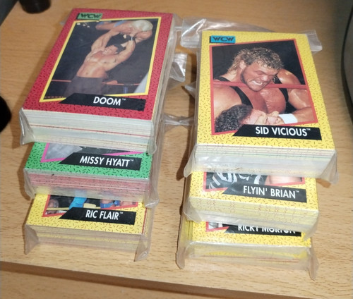 Wcw 1991 trading cards lots - wcw,