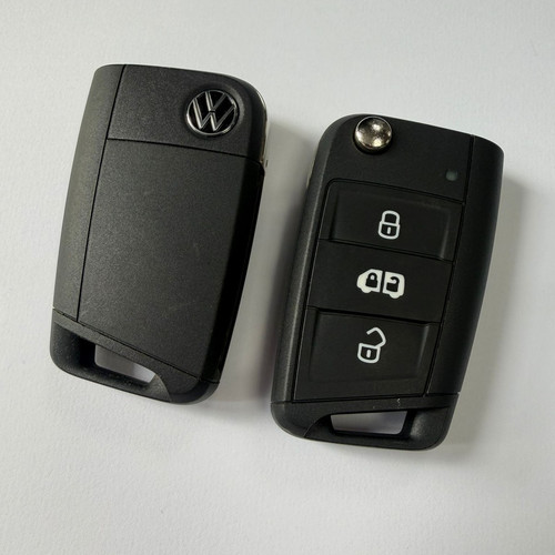 Volkswagen flip key fob - , 3