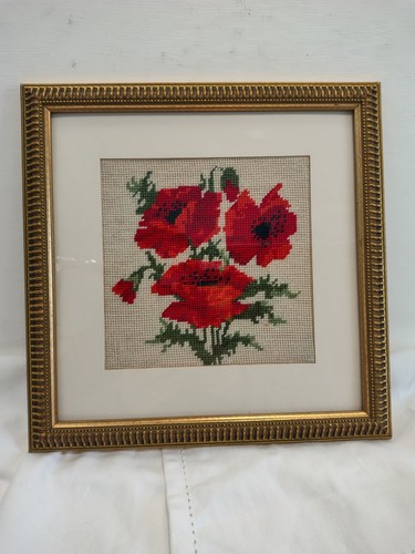 Vintage red poppy - vintage,