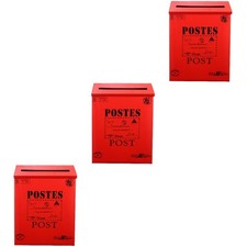  3 Pcs Decorative Mail Box Old