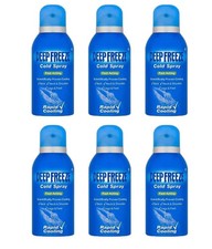 6 x Deep Freeze Cold Spray Pain Relief Sprains Strains Joint Pain 150ml