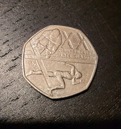 50p commonwealth games glasgow - 50p,