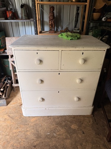 Victorian pine chest - pine,
