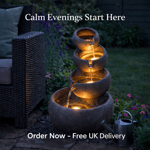 Tier garden water fountain - 4,