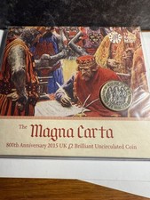 2015 The Royal Mint Magna Carta Brilliant Uncirculated UK Two Pounds £2 coin