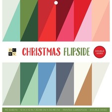 Christmas Flipside DCWV 12" x 12" Premium Cardstock Stack 40 double-sided sheets