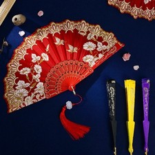 Spanish Lace Silk Folding Fan