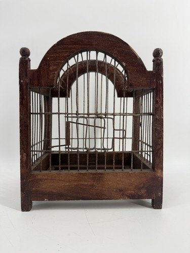 Vintage wood wire - vintage, cage