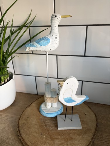 Wooden seagull figurines - seagull, set
