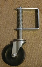 SPRING LOADED HEAVY DUTY GATE WHEELS farm timber door 4" swivel wheel