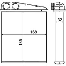 Mahle Heater for Mini Paceman Cooper D ALL4 1.6 December 2012 to April 2017