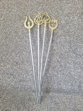 Brass  Kebab Meat  skewers Turkish Vintage