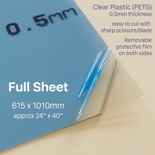5mm clear plastic sheet petg - 0.5mm,