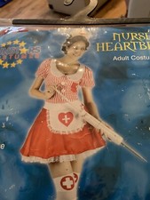 Funstars Ladies Nurse Heartbeat Fancy Dress Costume  One Size