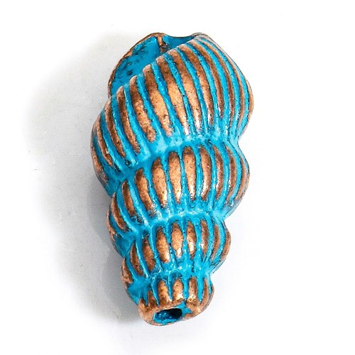 Spiral shell spacer beads - spiral,