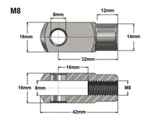 Clevis Fork End Yoke Joint
