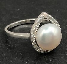 Freshwater pearl ring, solid