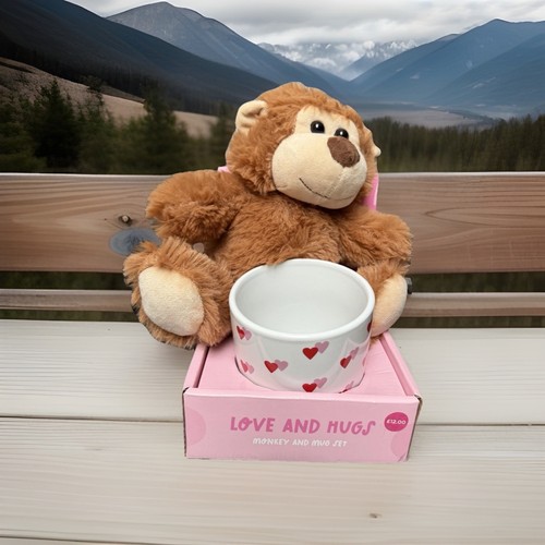 Love and hugs - monkey, mug